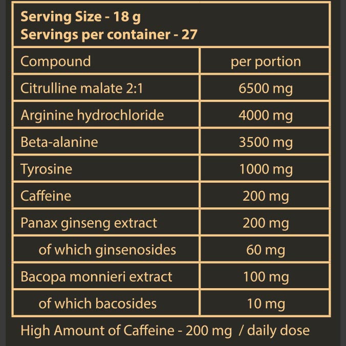 Samurai | Level 99 Pre Workout