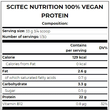 SciTec Nutrition | 100% Vegan Protein