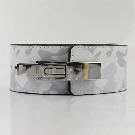 Lever belt mk, front angle white camo color