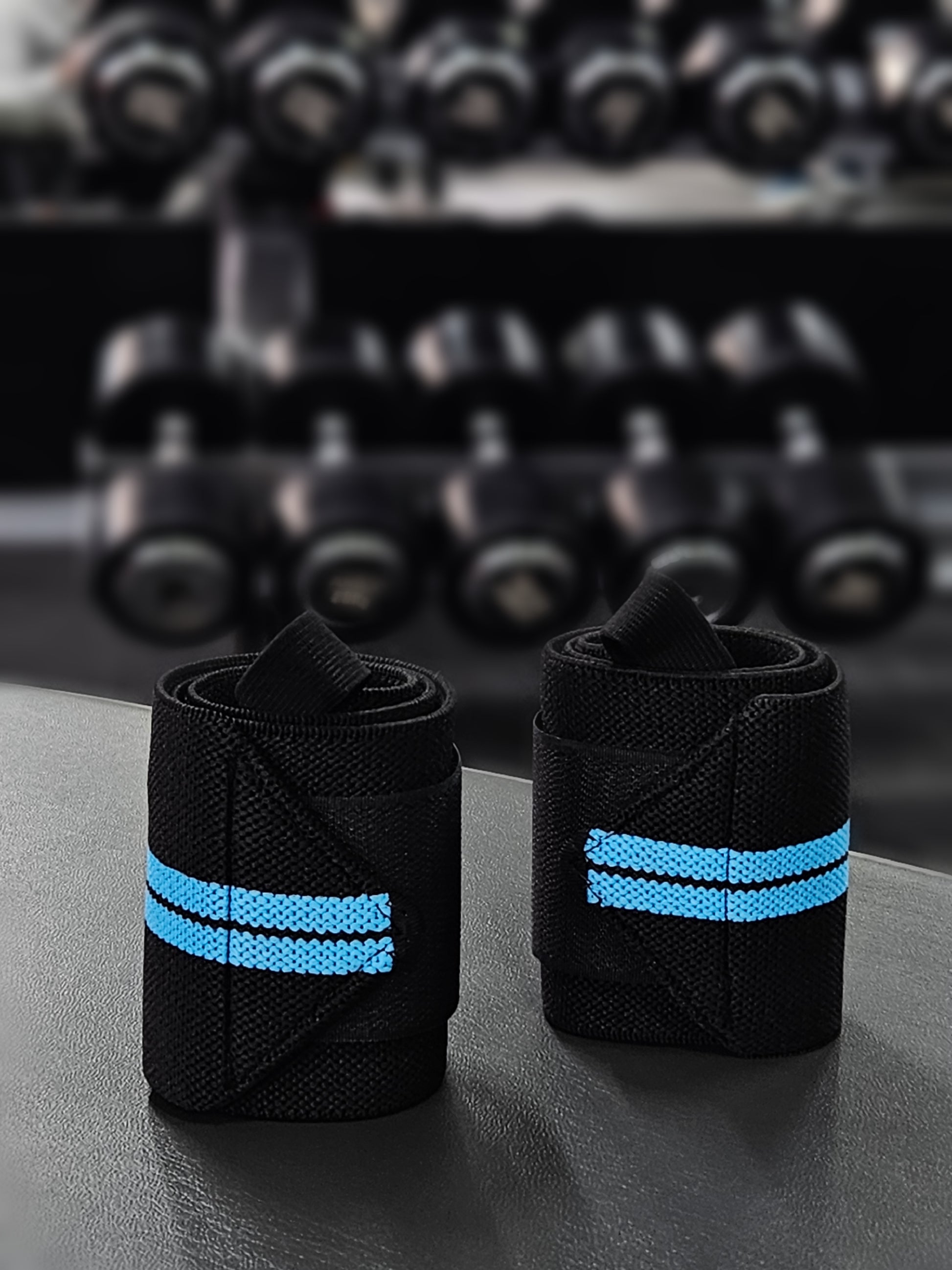 Wrist wraps mk, blue color