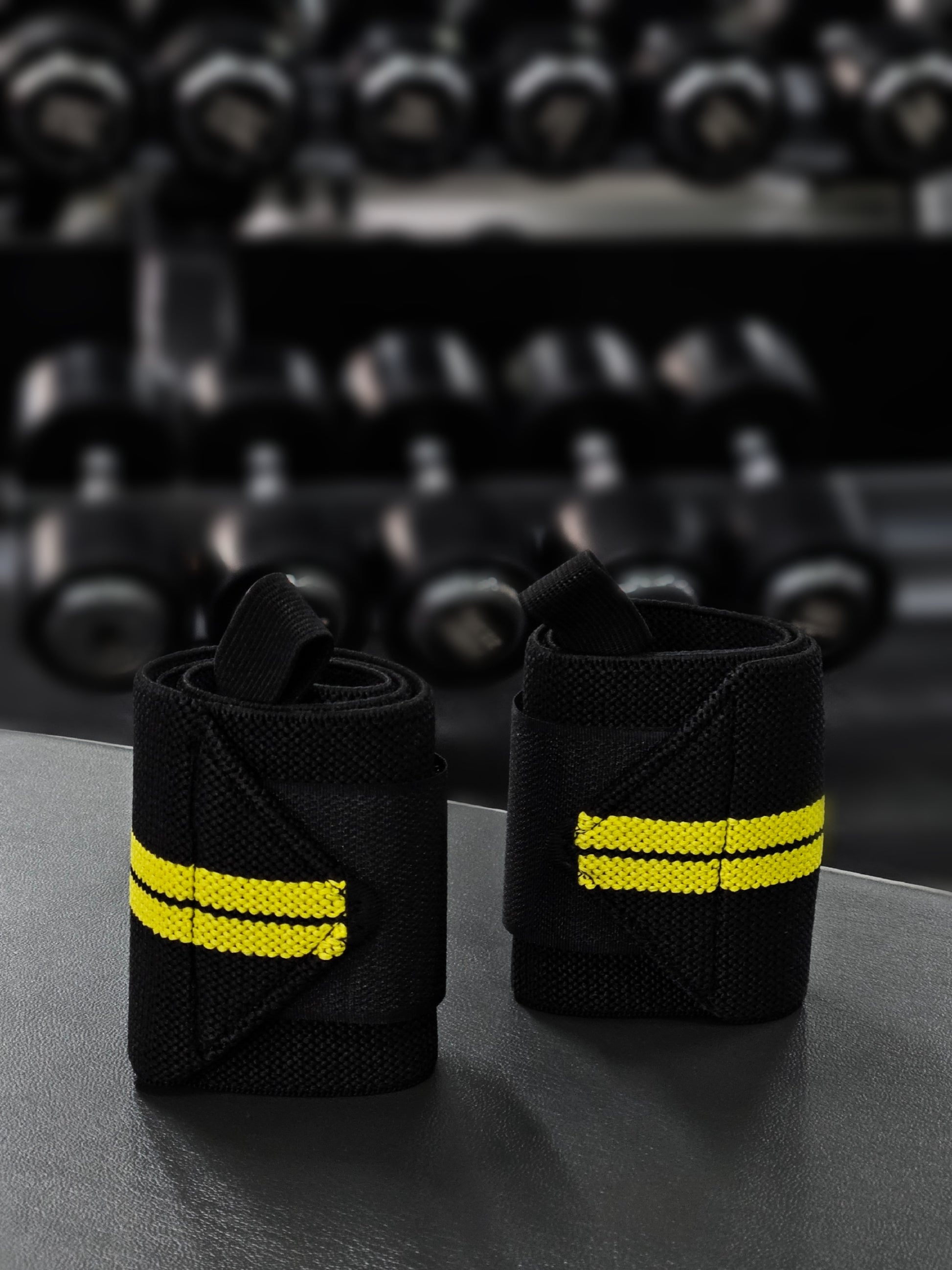 Wrist wraps mk, yellow color