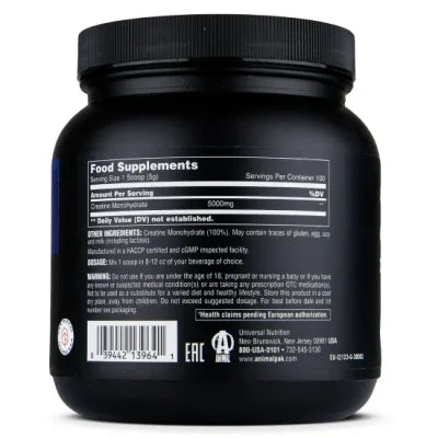 Universal Nutrition | Animal 100% Pure Micronized Creatine Monohydrate