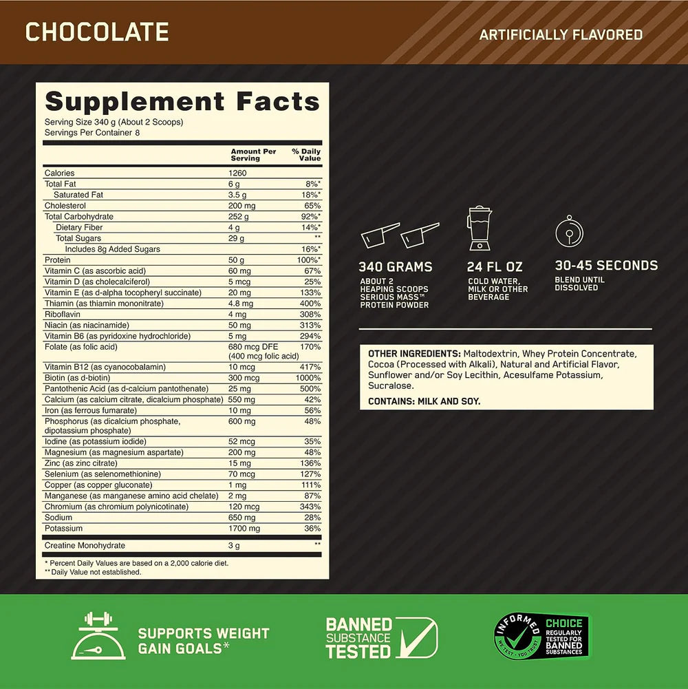 Optimum Nutrition | Serious Mass