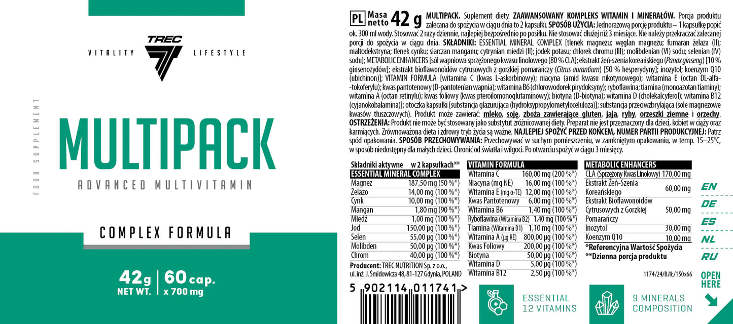 Trec Nutrition | MultiPack Multivitamins/Minerals